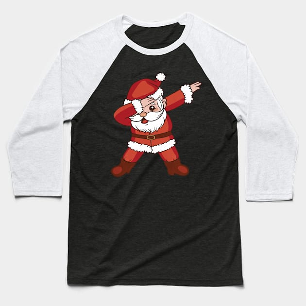 Santa Claus dab gesture Baseball T-Shirt by Picasso_design1995